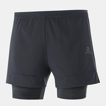 Picture of SALOMON - CROSS 2IN1 SHORTS M BLK